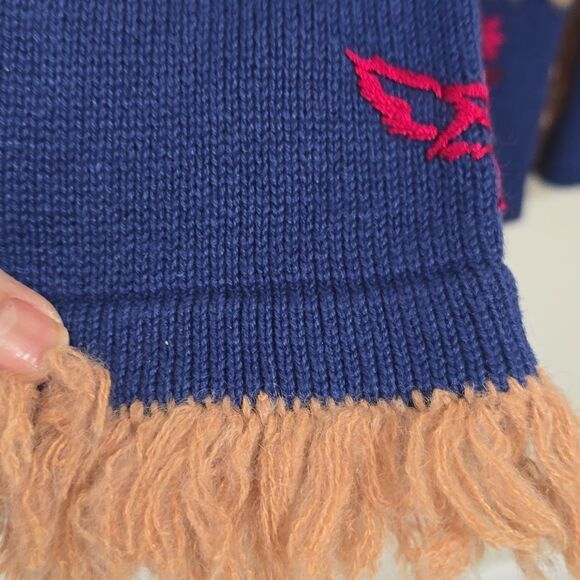 STORYBOOK KNIT Vintage 90s Boho Fringe Beaded Cardigan SZ LARGE - Picture 4 of 9